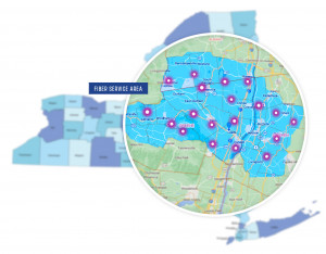 Fiber Internet Availability Map for Mid-Hudson Cable